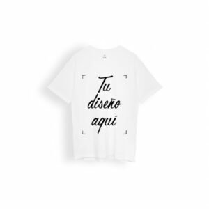 camiseta blanca manga corta para estampar